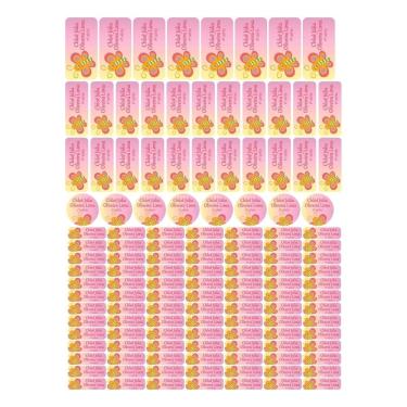 Imagem de Adesivo Etiqueta Escolar Personalizado Vinil Borboleta 129 UN