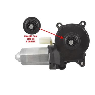 Imagem de Motor P/máquina Do Vidro - Fix.bosch - 8 Dentes - 12v - 2 Pinos - Dir. - Volkswagen Fox I/ii 04 A 14 - Spacefox 06 A 14 
