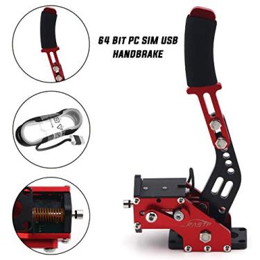 Imagem de RASTP 64Bit PC USB Handbrake for SIM Racing Games Logitech G27 G25 G29 T500 T300 FANATECOSW LFS DIRT RALLY.2,Red