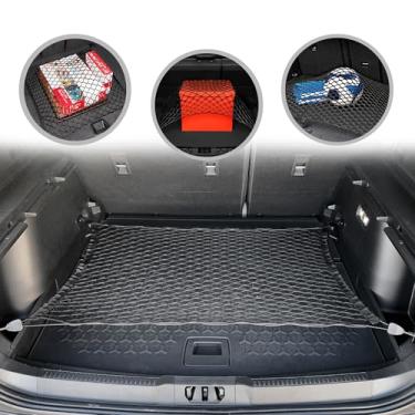 Imagem de Rede de carga de malha elástica automotiva estilo chão para Ford Bronco Sport 2021-2024 - Organizadores e armazenamento de porta-malas premium - Rede de bagagem para SUV - Melhor organizador de carro