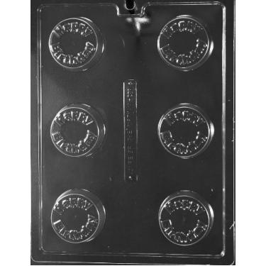 Imagem de Joyeux aniversário Cookie Moule à sanduíche Oreo fête Chocolat Savon Moule Navires Jour même M323