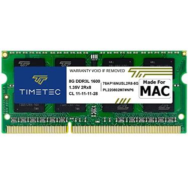 Imagem de Timetec Hynix IC Apple 8GB DDR3L 1600MHz PC3L-12800 SODIMM Atualização de memória para MacBook Pro, iMac, Mac Mini Late/Server (8GB)