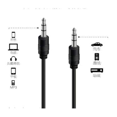 Imagem de Cabo Auxiliar  P2 Macho X 2 Rca Macho 1.5 m - Aoweixun Orvesion