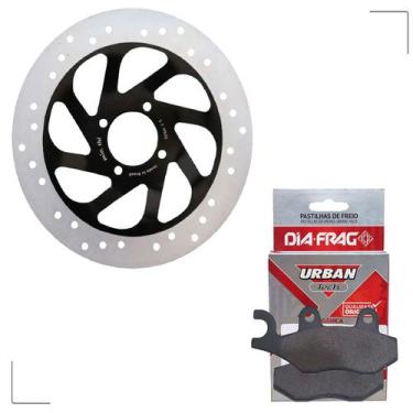 Imagem de Disco de Freio Dianteiro P/ Suzuki Yes 125 + Pastilhas Diafrag - GP7 /