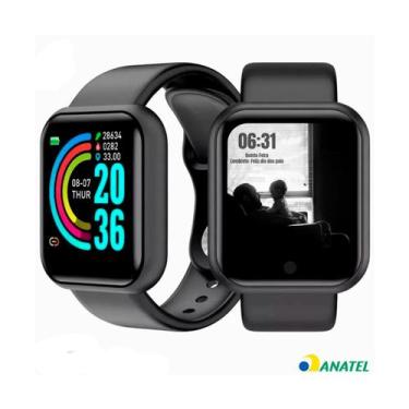 Imagem de Smartwatch Relogio Inteligente 2 Pulseiras Troca Pulseira Multi-Funçõe