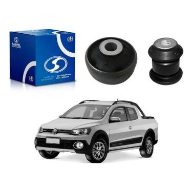 Imagem de Par Bucha Bandeja Dianteira Saveiro Cross G6 1.6 2004 A 2017 - Sampel