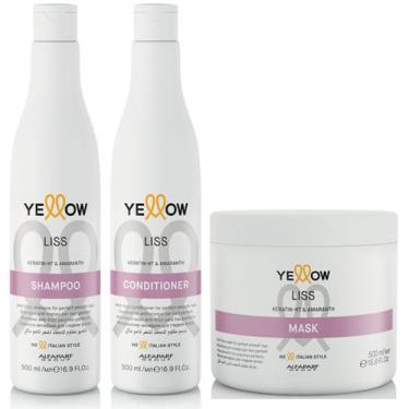 Imagem de Kit Yellow Liss Shampoo + Máscara + Condicionador 500ml
