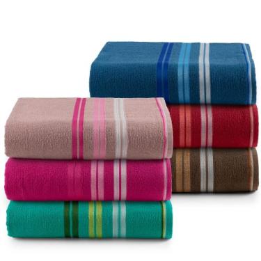 Imagem de Kit 4 Toalhas De Banho Gigante 1,80 X 80 Praia 100% Algodão - RT ENXOV