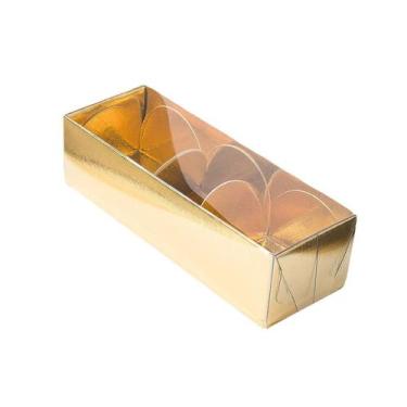 Imagem de Caixa 3 Doces com Tampa Transparente Nº 3 (12cm x 4,5cm x 3,5cm) Doura