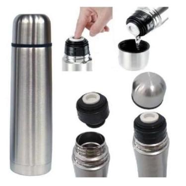 Imagem de Garrafa Agua 460ml Termica Squeeze Aço Inox Garrafinha Inquebravel Caf