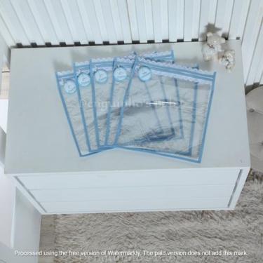 Imagem de Kit c/ 5 Saquinhos Para Bolsa de Maternidade - em Plástico Cristal com