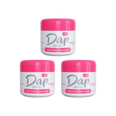Imagem de Desodorante Dap Creme Pote Perfume Feminino 55G - Kit 3Un