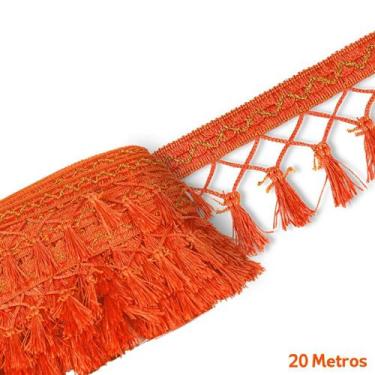 Imagem de Pingente De Seda Tassel - Fita- Laranja - Nº: 523 C/20M- Nybc