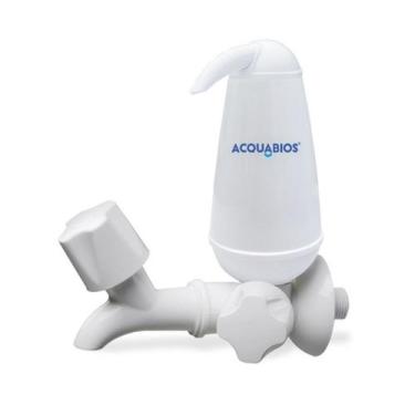 Imagem de Filtro de Água Com Torneira de Parede Curta Fixa Colors Acquabios Bran