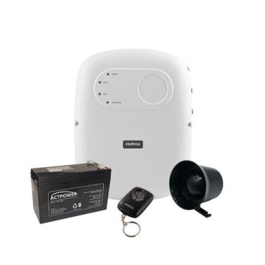 Imagem de Kit cerca elétrica central elc 5002 intelbras bateria e sirene