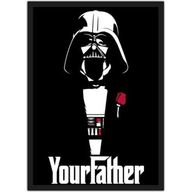 Imagem de Quadro Decorativo Darth Vader Poderoso Chefão Nerd Geek Decorações Com