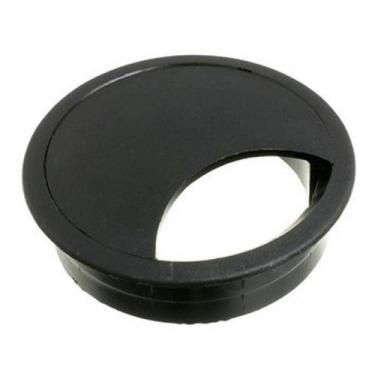 Imagem de Acabamento Passa Fio Mesa Computador Preto 46mm Kit 08 Pçs - comercial
