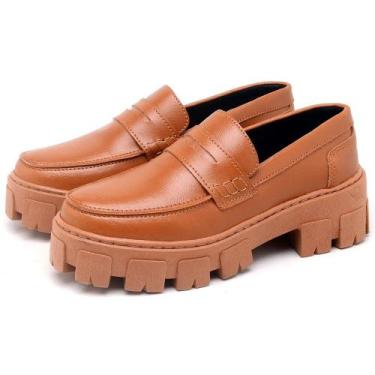 Imagem de Sapato Mocassim Feminino DUBUY 1404FG, 37, Caramelo, Feminino