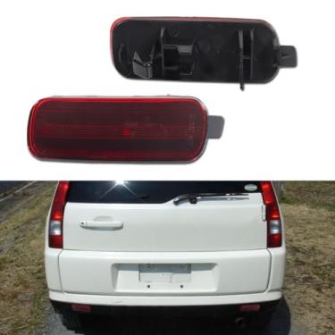 Imagem de GTINTHEBOX Lente vermelha LED refletor de neblina traseiro conjunto de carcaça de luzes traseiras de freio compatível com Honda CR-V 2002 2003 2004