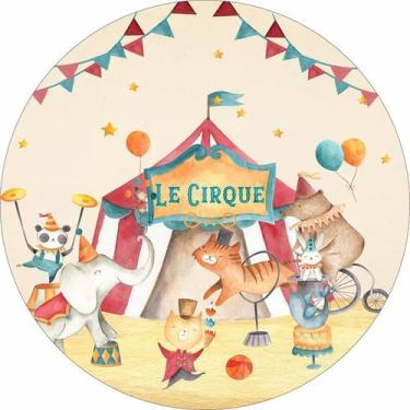 Imagem de Painel de Lona Redondo Circo Vintage Le Cirque - Fabrika De Festa, 100