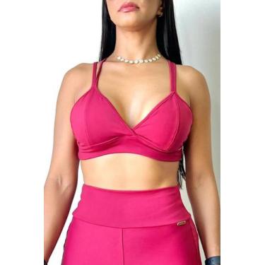 Imagem de Top Fitness Mari Alça Fina Dupla Drisheer Ref 7128, Vermelho, G