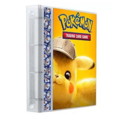 Imagem de Pastas Fichário Álbum Cartas Cards Pokémon Detetive Pikachu com 10 Fol