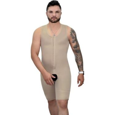 Imagem de Macacão Masculino Pós Procedimento Estético Cinta Masculina - Fanático