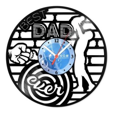 Imagem de Relógio De Parede Disco Vinil Diversos - Melhor Pai - VDI-190 - Modern