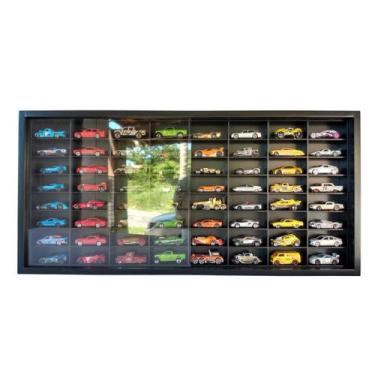 Imagem de Expositor 64 Nichos - Preto Compatível C/ Hot Wheels - cod 13063 - MAG