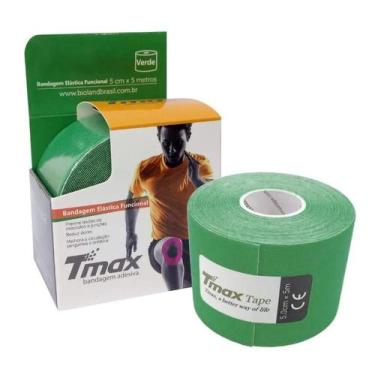 Imagem de Bandagem Elástica Adesiva Tmax 5cm x 5m Verde Bioland
