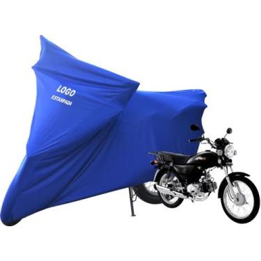Imagem de Capa De Cobrir Moto DafraSuper 100CC Não Risca Pintura - Mz, Azul