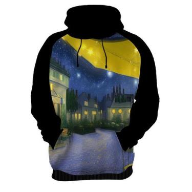 Imagem de Moletom Casaco Van Gogh Releitura Café no Terraço à Noite 2 - Enjoy Sh