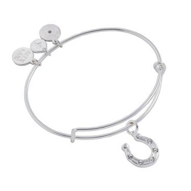Imagem de Alex and Ani Pulseira com pingente de ferradura, One Size, Latão, Sem Pedra Preciosa