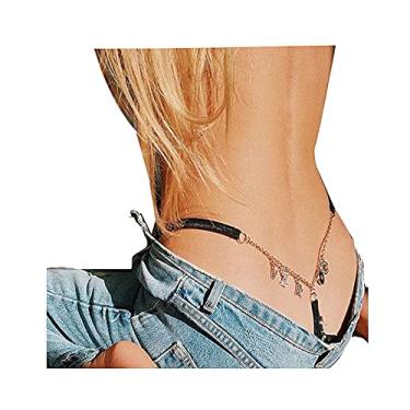 Imagem de Joias corporais femininas, corrente de cintura sexy, calcinha fio dental, 12, pingente de constelação, calcinha, corrente de barriga, corrente de strass, corrente corporal, strass