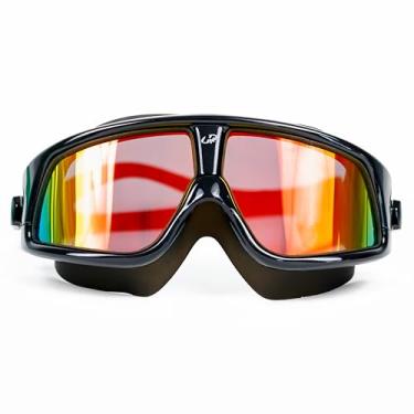 Imagem de Máscara para Natação Extreme Triathlon Polarized Mirror, Hammerhead, Unissex, Espelhado Revo/Preto/Azul