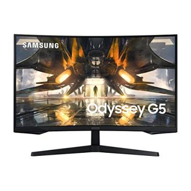Imagem de SAMSUNG Monitor de Jogos Curvo Odyssey G55A Qhd 165 Hz 1 Ms Freesync de 27 "Com Hdr 10, Design Futurista para Qualquer Desktop (Ls27Ag550Enxza)