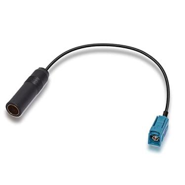 Imagem de Bingfu Adaptador de antena de rádio FM AM estéreo para carro - Fakra Z fêmea para soquete DIN cabo conector 30 cm 30 cm para unidade de cabeça de rádio HD de áudio receptor de CD Media Player