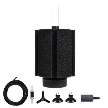 Imagem de ALEGI Filtro de esponja de aquário de 20 galões, filtro de esponja silencioso com pedra de ar para camarão frito betta e peixes pequenos (1 peça)