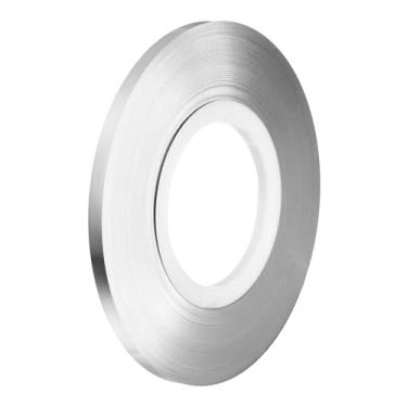 Imagem de HARFINGTON Tira de níquel 0,15 mm x 8 mm (100 m/rolo), tiras de aço niqueladas para baterias de lítio, torneira de níquel de carro para bateria celular, soldagem a ponto e solda, tom prateado