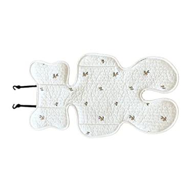 Imagem de Forros de Assento de Carrinho de bebê, Almofada de Carrinho de bebê, Almofada de Assento de Carrinho de bebê Almofada de Carrinho de bebê de Algodão Puro Macio Com Malha de