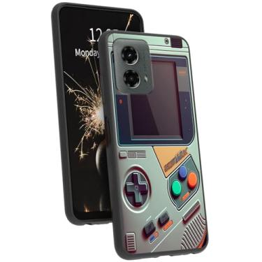Imagem de SDFCVBTYU Capa para celular Motorola Moto Edge 5G 2024 para mulheres, homens, meninas, macia, fina, TPU à prova de choque, para Moto Edge 5G 2024, estampa retrô para console de jogos