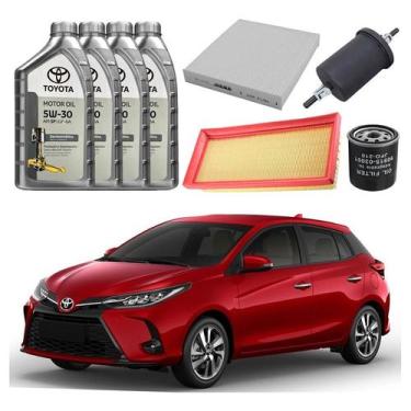 Imagem de Kit Revisao Troca Oleo Filtros Yaris Sedan 1.5 2018 A 2021 - Wega