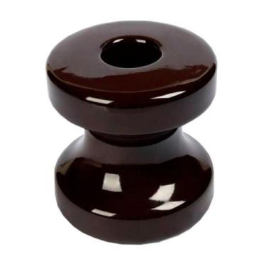 Imagem de Roldana Isolador Para Press-Bow Porcelana 72X72 - Kit C/10 Pecas - POR