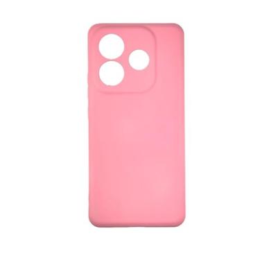 Imagem de Capa Capinha Case Compativel com Xiaomi Redmi Note 14 Silicone Macia Aveludada Forro Interno Com Proteção De Câmera Rosa Bebe