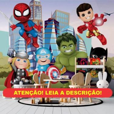 Imagem de Papel de Parede Super Heróis - AloPapers, 3,00m de largura, 1,30m de a