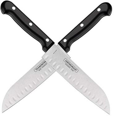 Imagem de Faca para Fatiar e Picar 7", Tramontina, Ultracorte 23868107, Preto