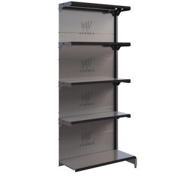 Imagem de Gôndola Fit De Parede 1 Continuação 2,02m Para Supermercados Bandejas 