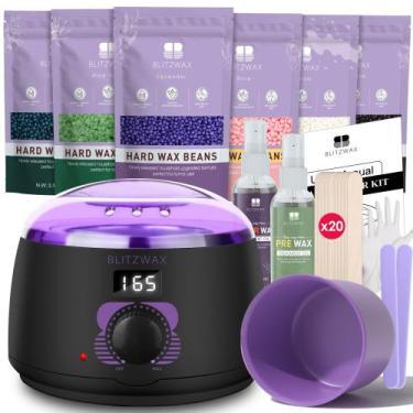 Imagem de Kit de Depilação com Cera BlitzWax - Para Pele Sensível (Homens e Mulh