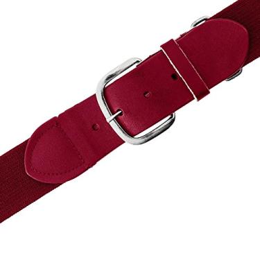 Imagem de Champion Sports Cinto elástico ajustável de uniforme adulto para jovens de 3,8 cm de largura – para beisebol, softbol e mais, escarlate, adulto (56-116 cm)