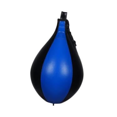 Imagem de simhoa Bola pendurada de boxe, speed bola inflável para fitness saco de fitness dodge punch ball para casa, academia, melhorar a velocidade, habilidade, Azul